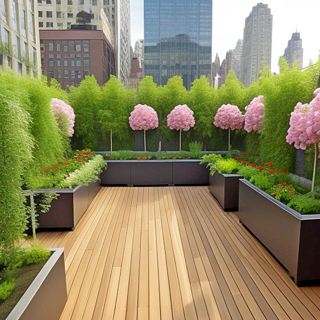Manhattan style rooftop - balcony garden - Option 12