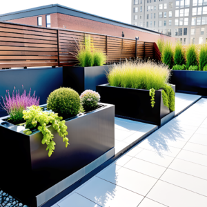 Manhattan style rooftop - balcony garden - Option 15