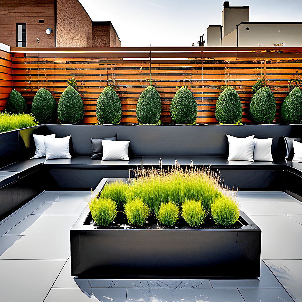 Manhattan style rooftop - balcony garden - Option 16